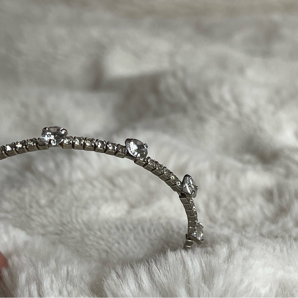 Silver Rhinestone Bracelet - Picture 3 of 3